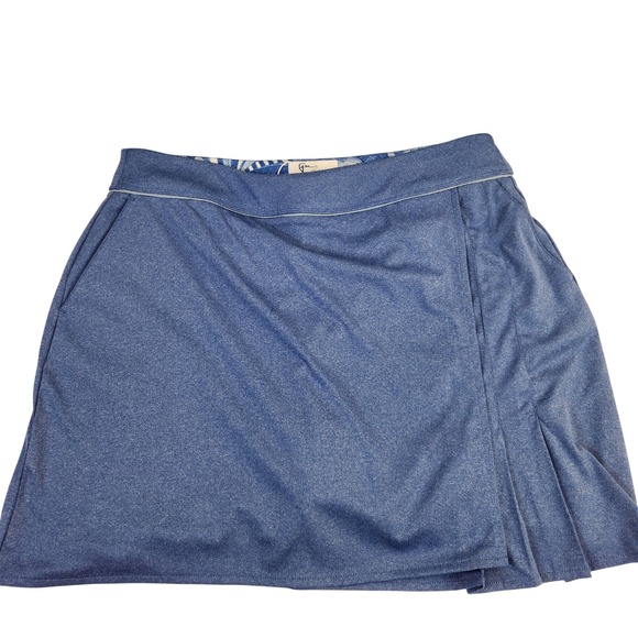 Greg Norman Blue Athletic Athletic Skort Skirt Womens Large Golf NWT - Picture 6 of 6
